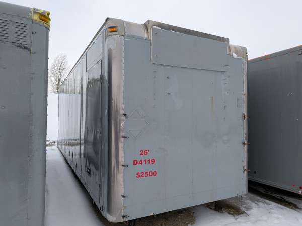 2003 Commercial Babcock 26ft Insulated Storage Body