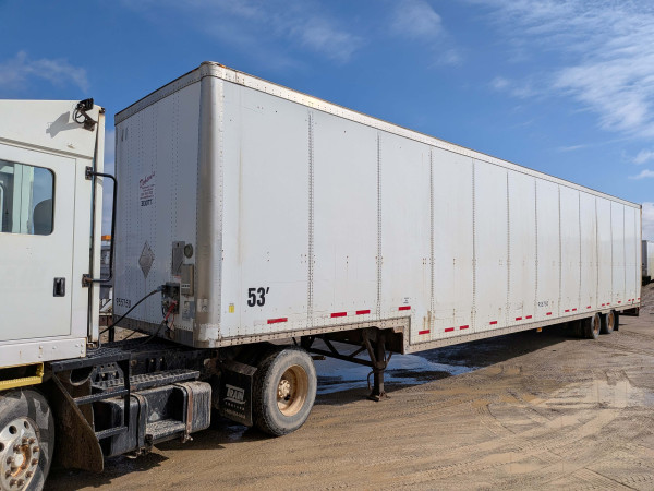 White 2008 Wabash Drop Deck