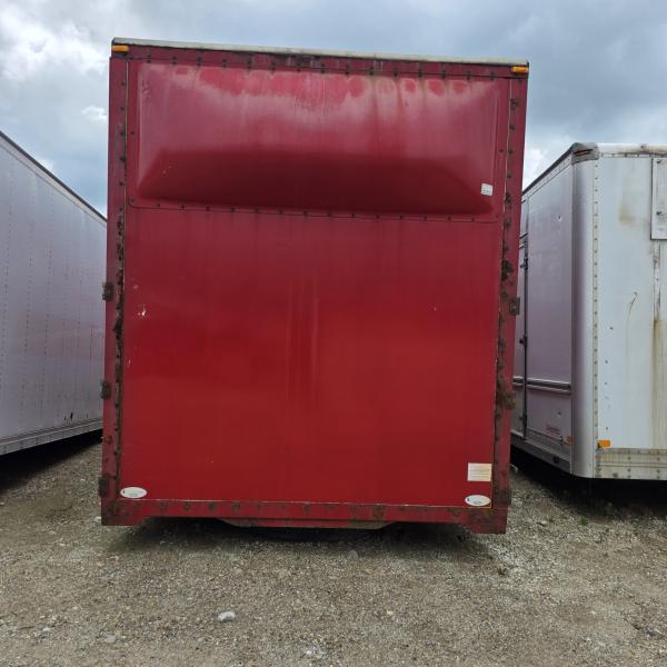 red Dobson Curtain Trailer